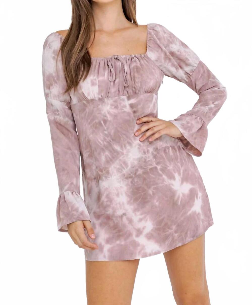 NEW LE LIS rosy reverie dress in mauve